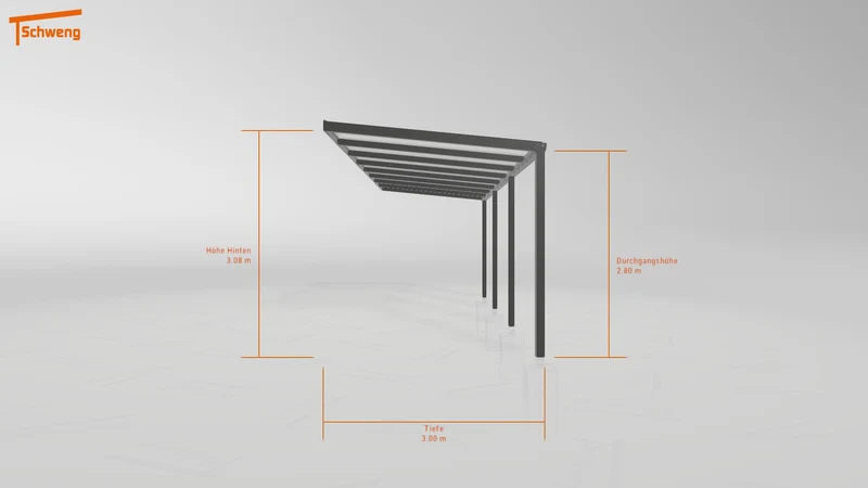 #CH Schweng Pultdachcarport S350 (ID mj9mw5)
