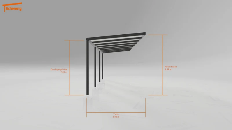 #CH Schweng Pultdachcarport S350 (ID mj9mw5)