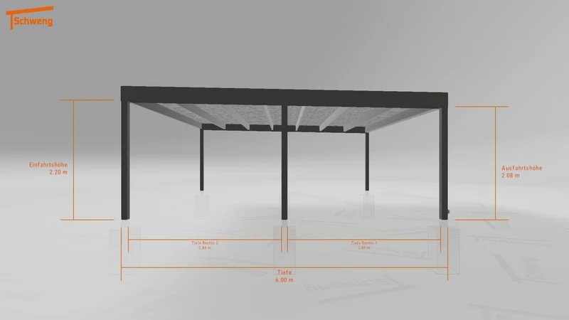 #DE Schweng Flachdachcarport C600 (ID 9wz3j7)