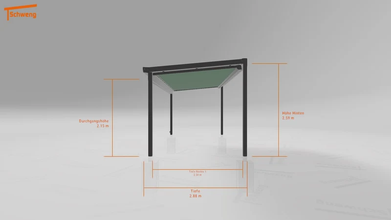 #DE Schweng Terrassenüberdachung S400 (ID g72r7q)