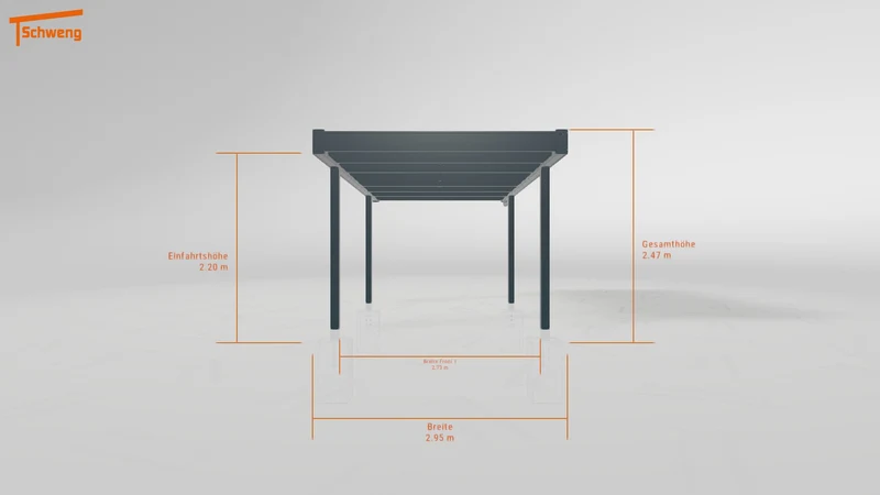 #DE Schweng Flachdachcarport C600+ (ID dv4r9q) #MTG