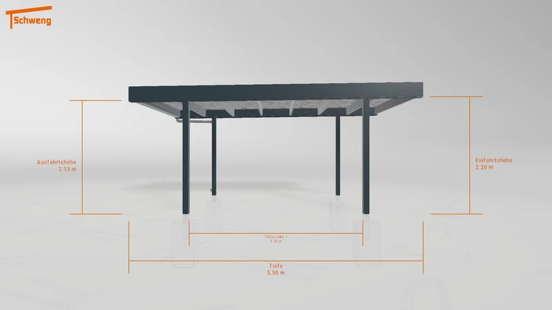 #DE Schweng Flachdachcarport C600+ (ID dv4r9q) #MTG