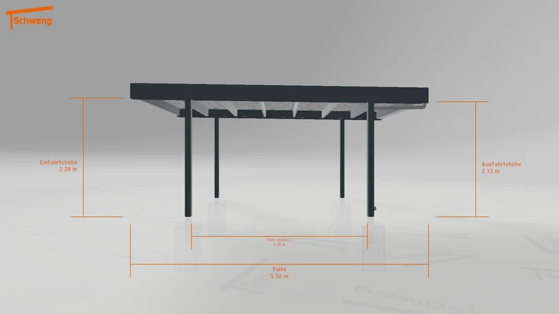 #DE Schweng Flachdachcarport C600+ (ID dv4r9q) #MTG