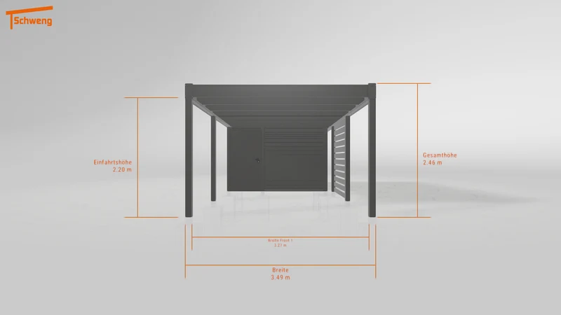 #DE Schweng Flachdachcarport C600+ (ID n5yw2r) #MTG