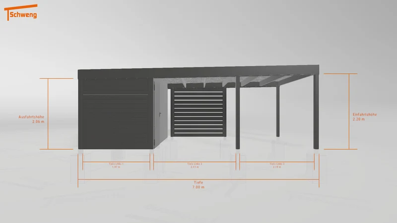 #DE Schweng Flachdachcarport C600+ (ID n5yw2r) #MTG