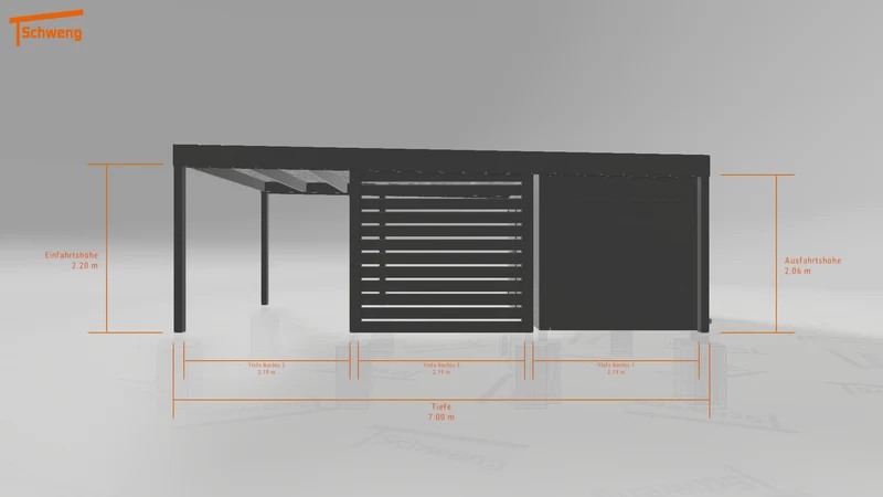 #DE Schweng Flachdachcarport C600+ (ID n5yw2r) #MTG