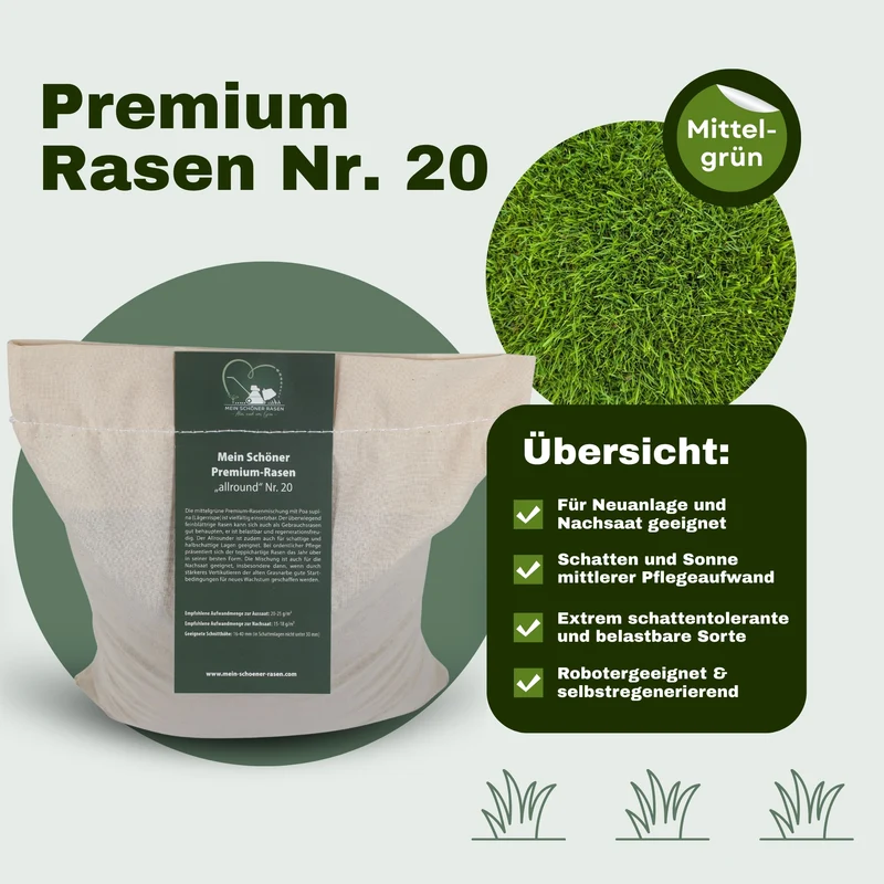 Schattenrasen Nr. 20 | Die Lösung für Schattenlagen