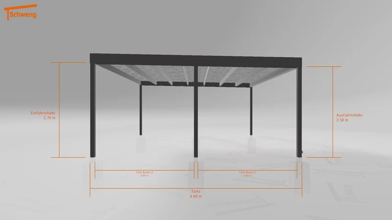 #DE Schweng Flachdachcarport C600 (ID g729yn) #MTG
