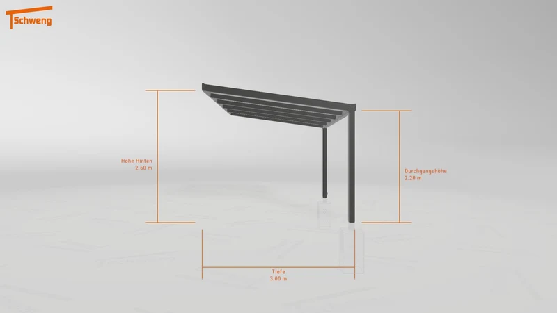 #DE Schweng Terrassenüberdachung S400 (ID 852v52)