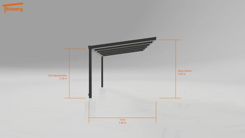 #DE Schweng Terrassenüberdachung S400 (ID 852v52)