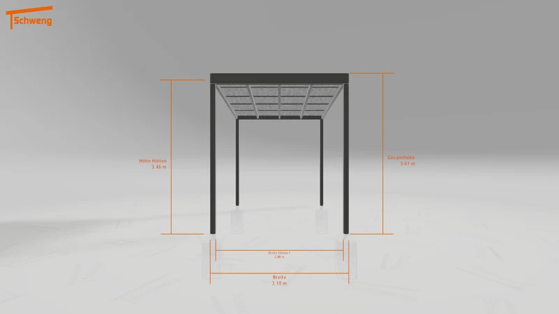 #DE Schweng Pultdachcarport S400 (ID ygvdgk)