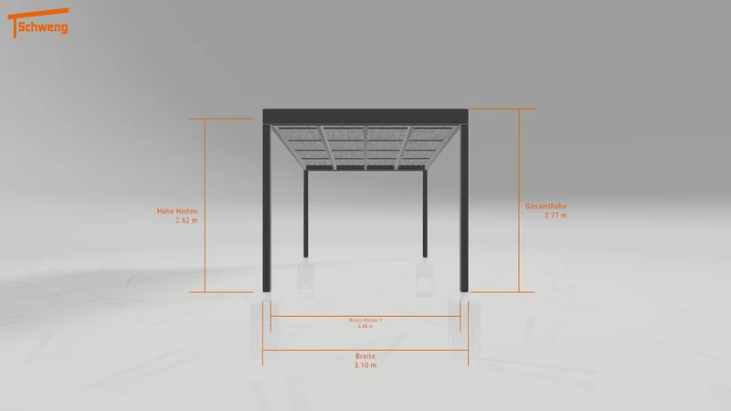 #DE Schweng Pultdachcarport S400 (ID rj8djd)