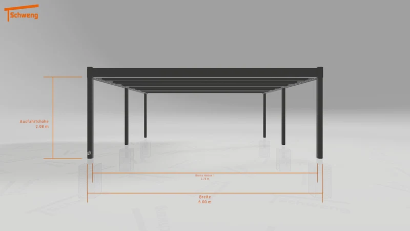 #DE Schweng Flachdachcarport C600+ (ID x7pv7y)
