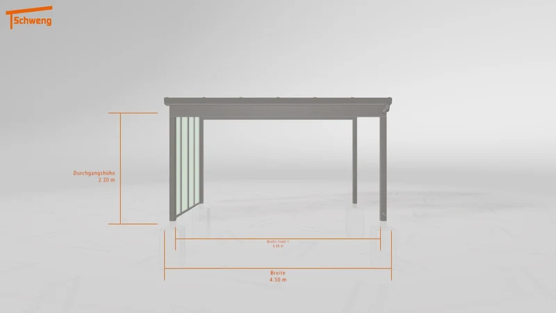 #DE Schweng Terrassenüberdachung S350 (ID 335n3p)