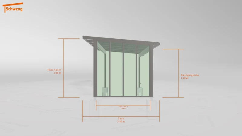 #DE Schweng Terrassenüberdachung S350 (ID 335n3p)