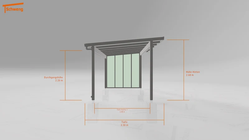 #DE Schweng Terrassenüberdachung S350 (ID 335n3p)