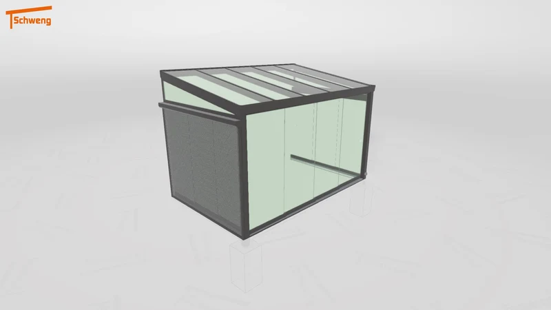 #DE Schweng Terrassenüberdachung S400 (ID k2482q)