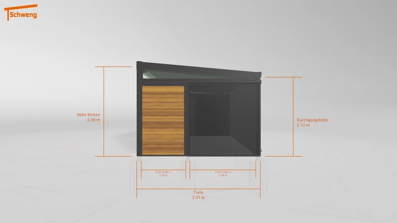 #AT Schweng Terrassenüberdachung S400 (ID ygv3xb)