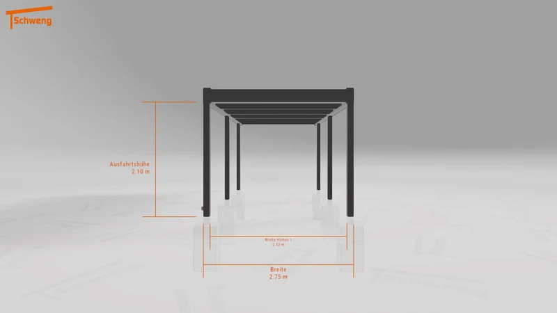 #DE Schweng Flachdachcarport C600 (ID w3bv53) #MTG