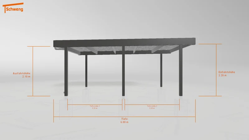 #DE Schweng Flachdachcarport C600 (ID 9wz8m9)