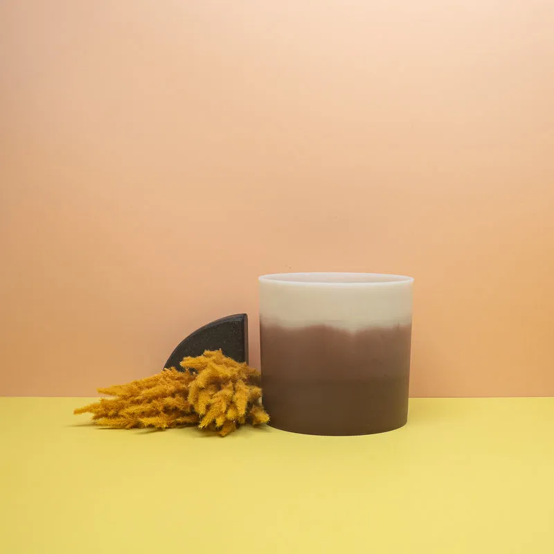 ÜBERTOPF ELHO COLOUR GRADIENT RUND ZEDERNBRAUN