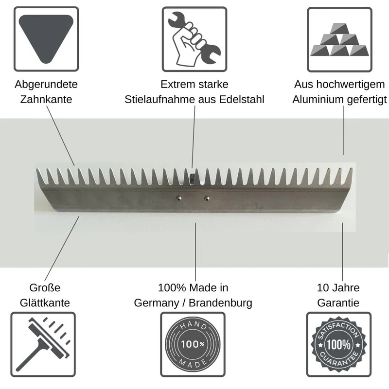 RISISANI Landschafts-Rechen L-100 | Planierrechen