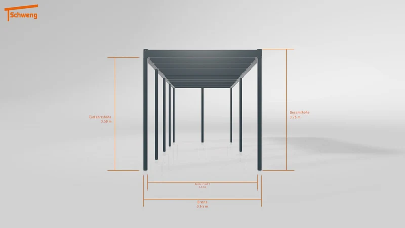 #DE Schweng Flachdachcarport C600 (ID n5y543) #MTG