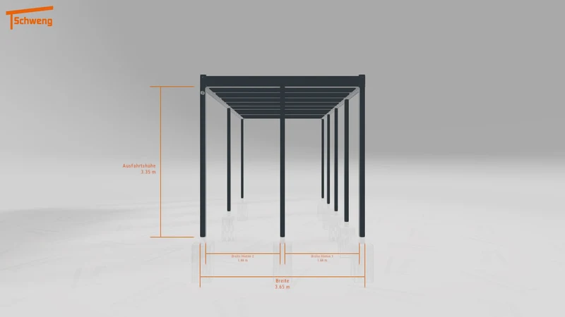 #DE Schweng Flachdachcarport C600 (ID n5y543) #MTG