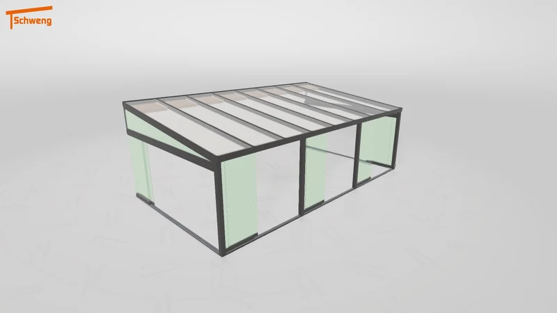 #DE Schweng Terrassenüberdachung S400 (ID 77j757)