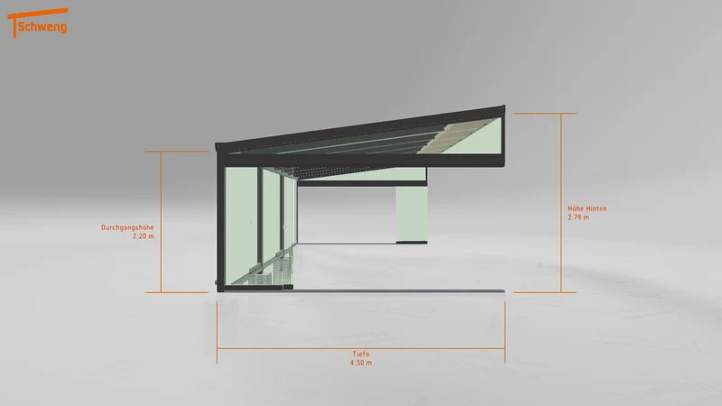 #DE Schweng Terrassenüberdachung S400 (ID 77j757)