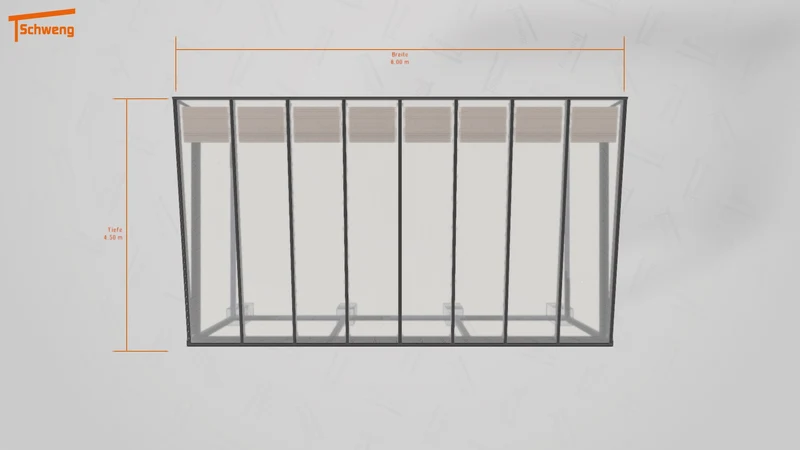 #DE Schweng Terrassenüberdachung S400 (ID 77j757)