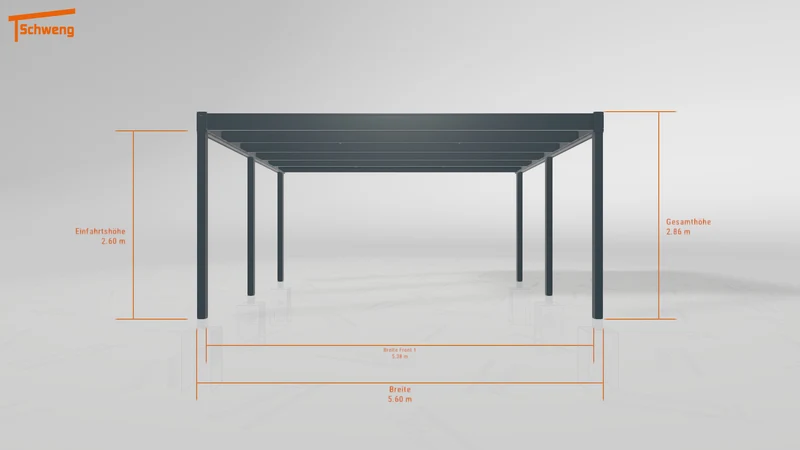 #AT Schweng Flachdachcarport C600+ (ID ygvgkp) #MTG