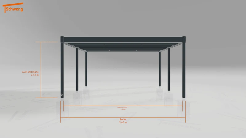 #AT Schweng Flachdachcarport C600+ (ID ygvgkp) #MTG