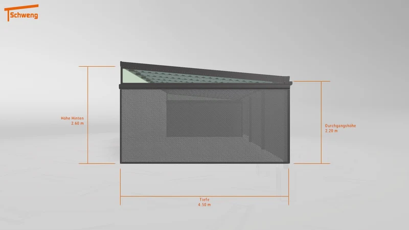 #DE Schweng Terrassenüberdachung S400 (ID 4272g7)