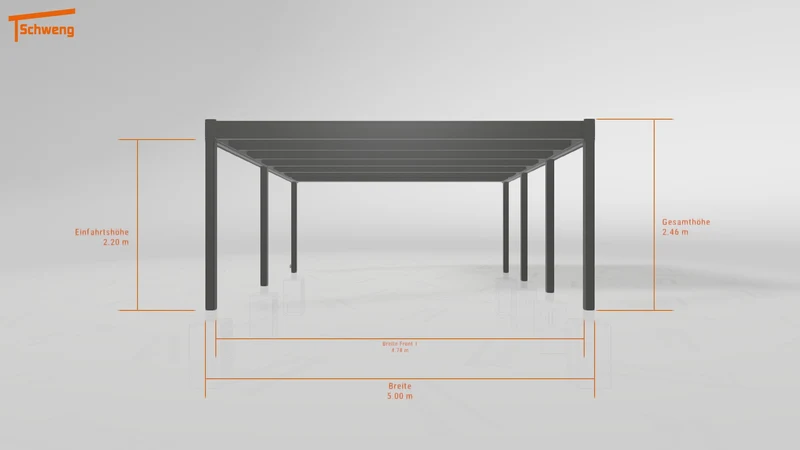 #AT Schweng Flachdachcarport C600+ (ID 9wz8q9)