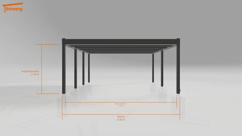 #AT Schweng Flachdachcarport C600+ (ID 9wz8q9)
