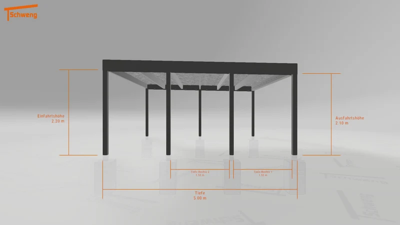 #AT Schweng Flachdachcarport C600+ (ID 9wz8q9)