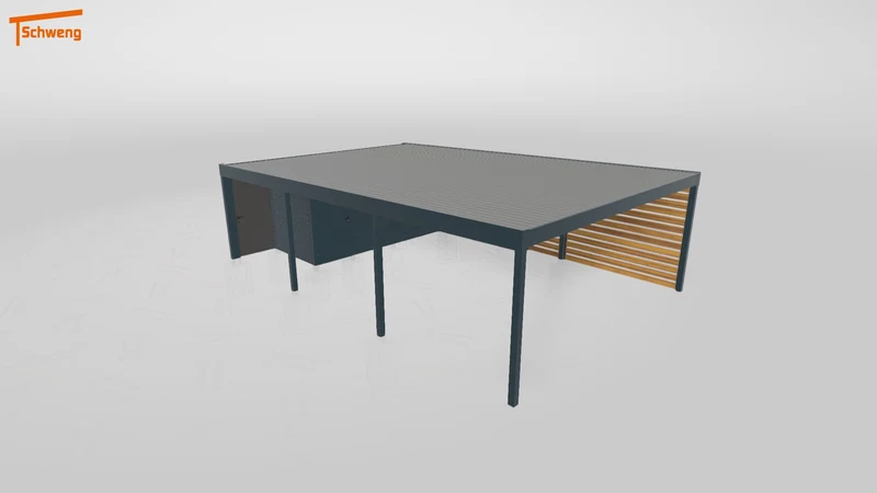 #DE Schweng Flachdachcarport C600+ (ID bk423p) #MTG