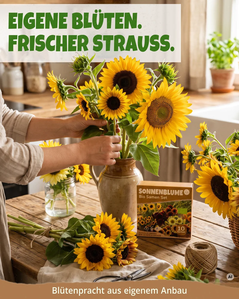 Bio Sonnenblumensamen Set mit 10 Sorten
