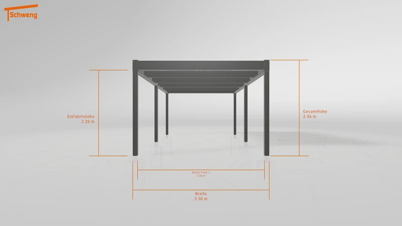 #CH Schweng Flachdachcarport C600 (ID zb2vpm)