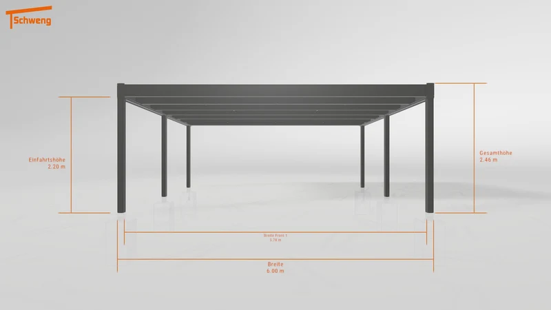 #DE Schweng Flachdachcarport C600+ (ID k24kpp) #MTG