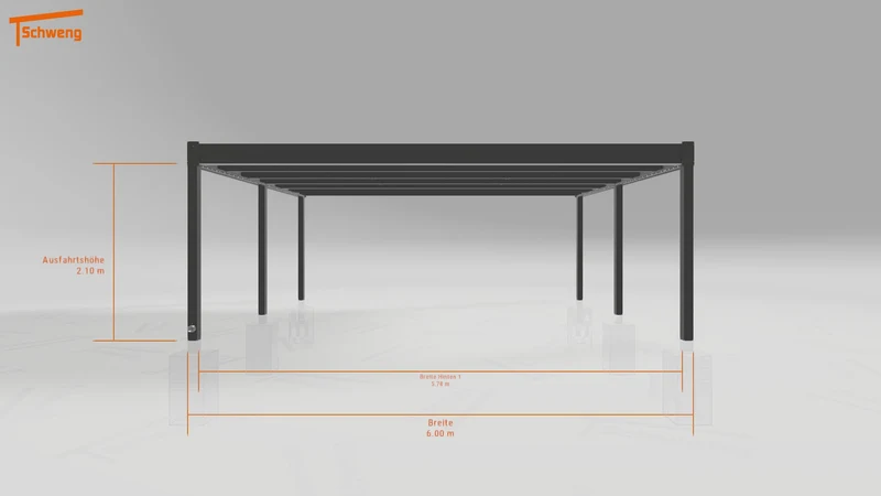 #DE Schweng Flachdachcarport C600+ (ID k24kpp) #MTG