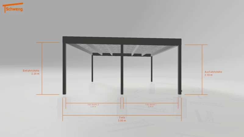 #DE Schweng Flachdachcarport C600+ (ID k24kpp) #MTG