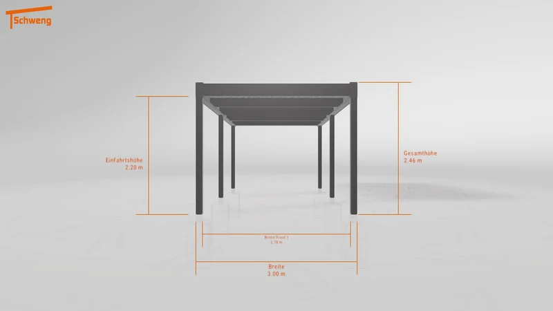 #DE Schweng Flachdachcarport C600 (ID jj9vvy) #MTG