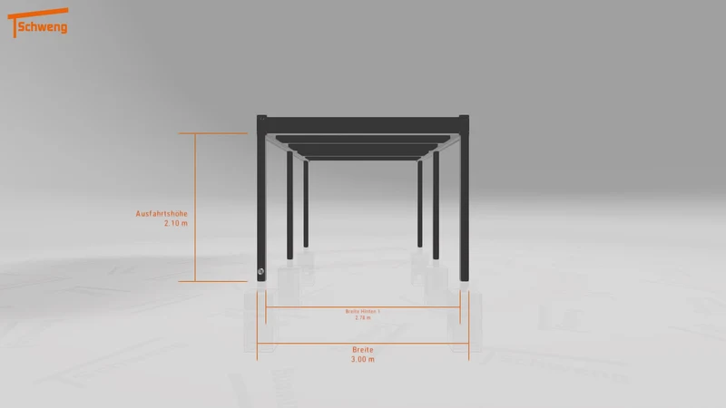 #DE Schweng Flachdachcarport C600 (ID jj9vvy) #MTG