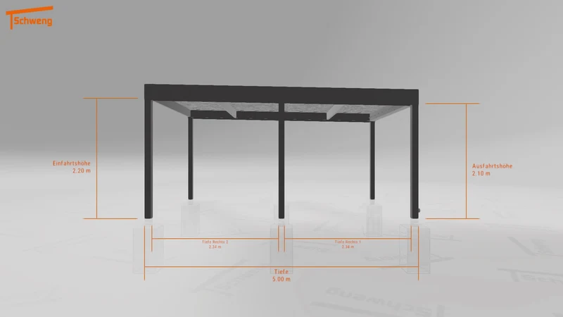 #DE Schweng Flachdachcarport C600 (ID jj9vvy) #MTG