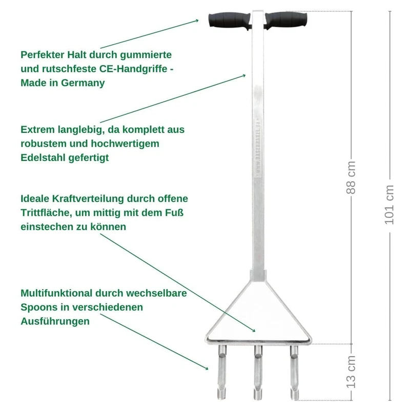 RISISANI Premium Hand-Aerifizierer L-101 in Edelstahl