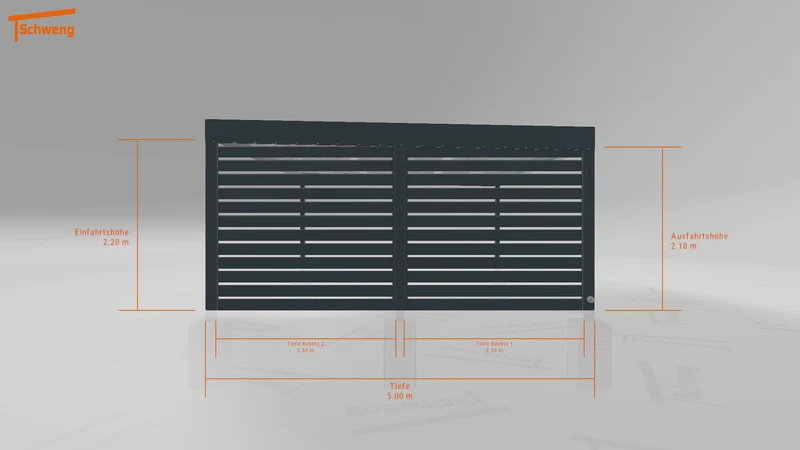 #DE Schweng Flachdachcarport C600 (ID 9wvkrp) #MTG