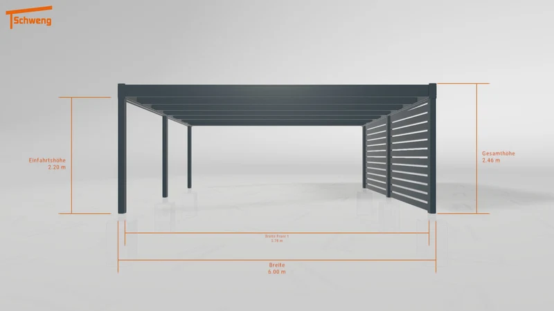 #DE Schweng Flachdachcarport C600 (ID dvnjd8) #MTG