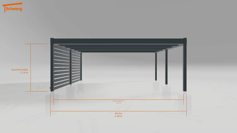 #DE Schweng Flachdachcarport C600 (ID dvnjd8) #MTG